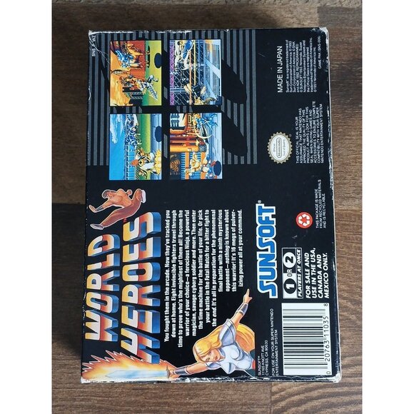 World Heroes 2 (Super Nintendo, SNES) Complete CIB - Tested - Picture 14 of 15